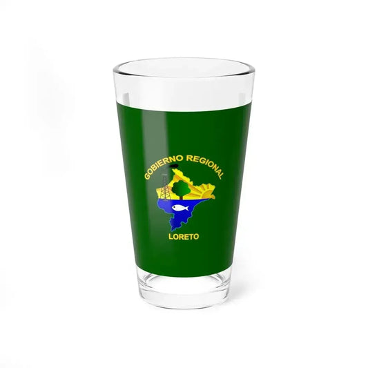 Bandera Region Loreto (Peru) Pint Glass 16oz 16oz - Go Mug Yourself