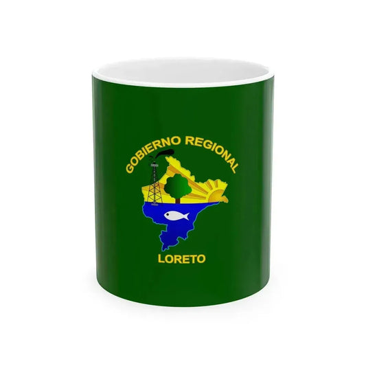 Bandera Region Loreto (Peru) White Coffee Mug 11oz - Go Mug Yourself