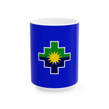 Bandera Region Puno (Peru) White Coffee Mug 15oz - Go Mug Yourself