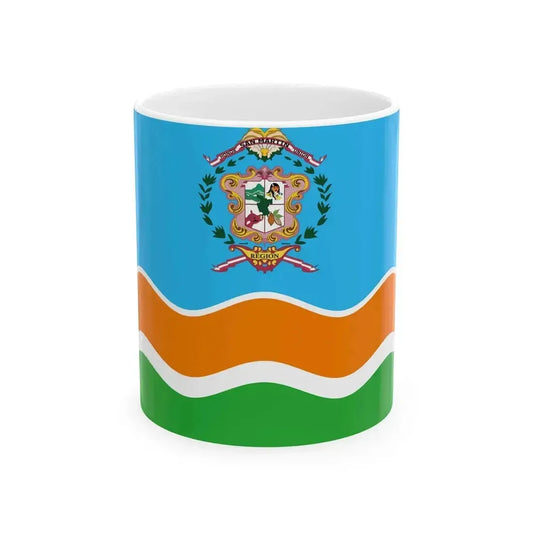 Bandera Region San Martin (Peru) White Coffee Mug 11oz - Go Mug Yourself