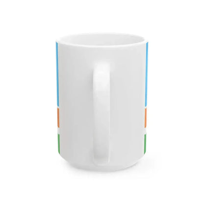 Bandera Region San Martin (Peru) White Coffee Mug - Go Mug Yourself