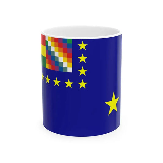 BANDERA REIVINDICACION MARITIMA BOLIVIA (Bolivia) White Coffee Mug 11oz - Go Mug Yourself