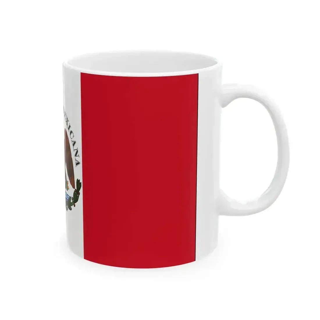 Bandera Republia Restaurada Mexico 1846 a 1879 (Mexico) White Coffee Mug - Go Mug Yourself
