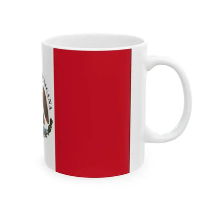 Bandera Republia Restaurada Mexico Liberal 1846 a 1879 (Mexico) White Coffee Mug - Go Mug Yourself