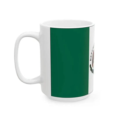 Bandera Republia Restaurada Mexico Liberal 1846 a 1879 (Mexico) White Coffee Mug - Go Mug Yourself