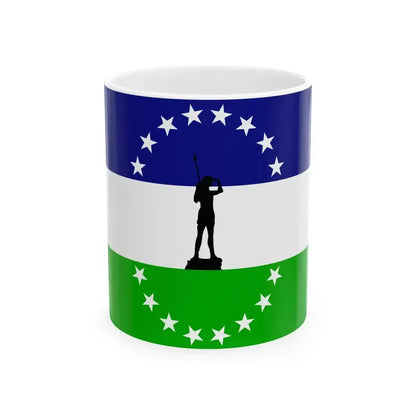 Bandera rio negro no oficial (Argentina) White Coffee Mug 11oz - Go Mug Yourself