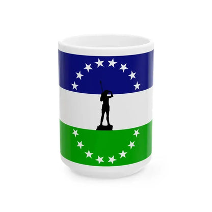 Bandera rio negro no oficial (Argentina) White Coffee Mug 15oz - Go Mug Yourself