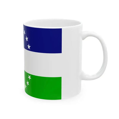Bandera rio negro no oficial (Argentina) White Coffee Mug - Go Mug Yourself