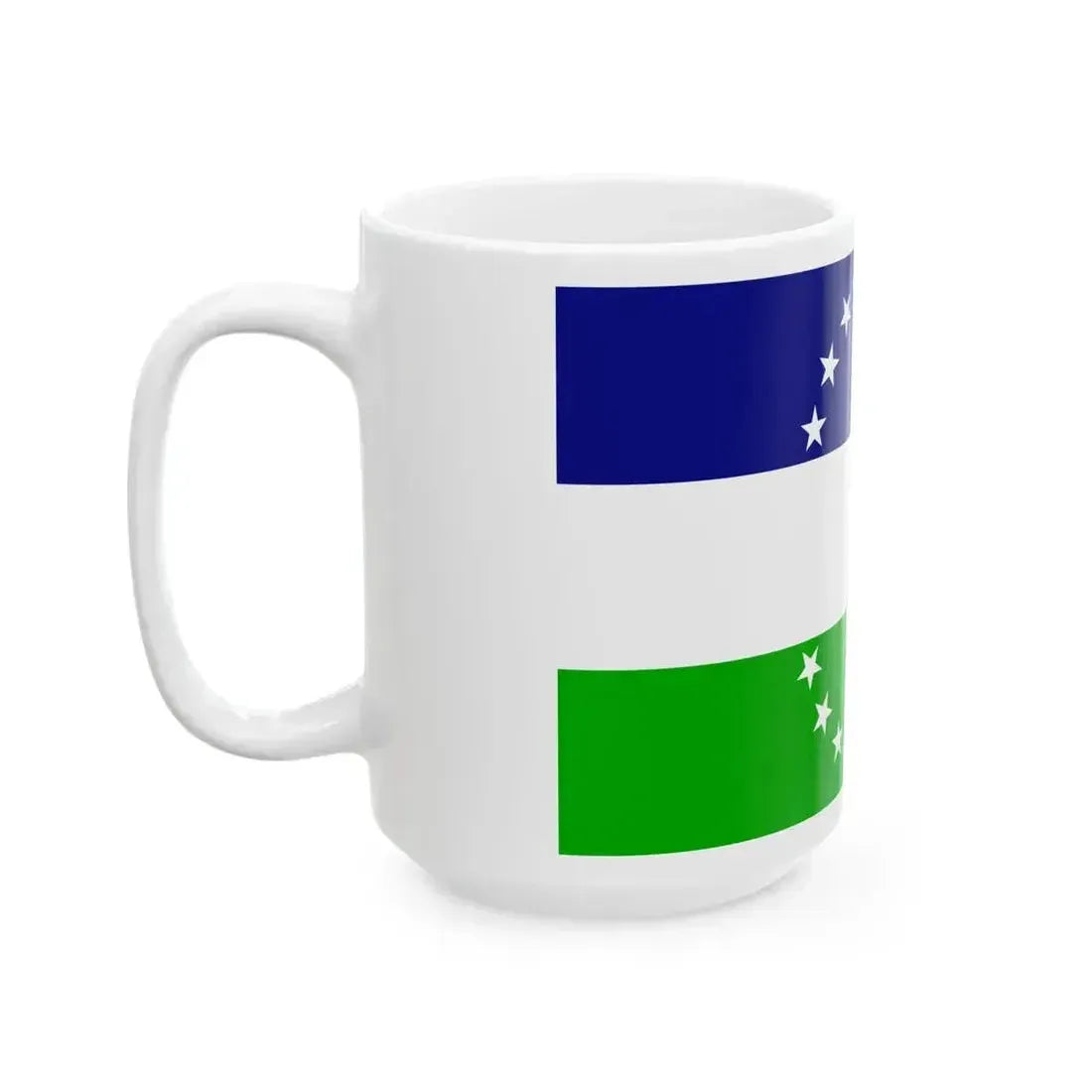 Bandera rio negro no oficial (Argentina) White Coffee Mug - Go Mug Yourself