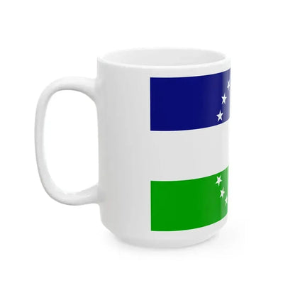 Bandera rio negro no oficial (Argentina) White Coffee Mug - Go Mug Yourself
