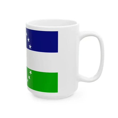 Bandera rio negro no oficial (Argentina) White Coffee Mug - Go Mug Yourself