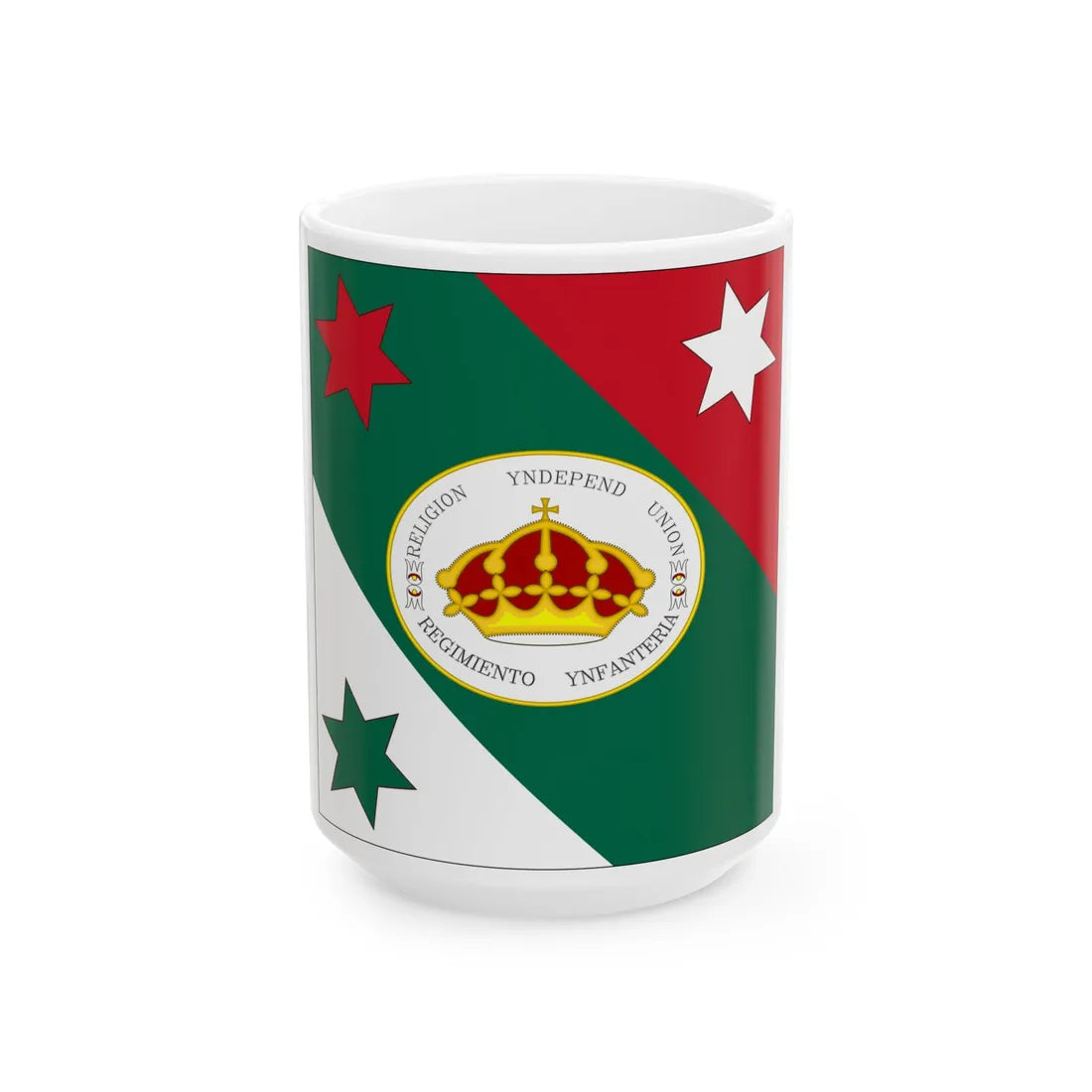 Bandera Trigarante MNH (Belize) White Coffee Mug 15oz - Go Mug Yourself
