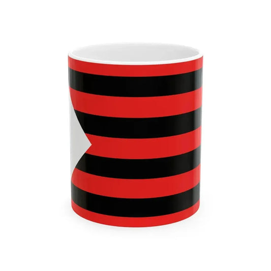 Bandera Ungheni (Moldova) White Coffee Mug 11oz - Go Mug Yourself