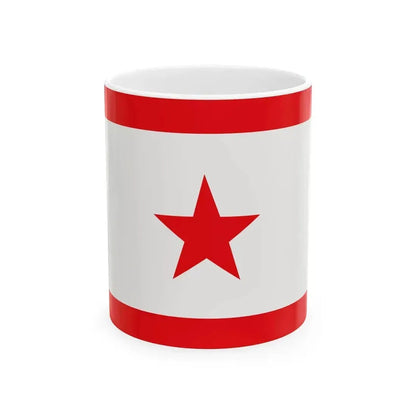 Bandera UNLF (India) White Coffee Mug 11oz - Go Mug Yourself