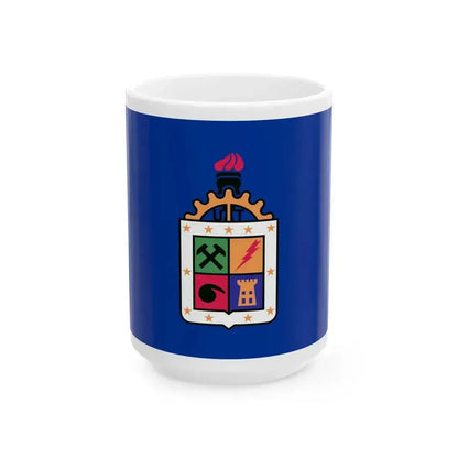Bandera UTE (Chile) White Coffee Mug 15oz - Go Mug Yourself