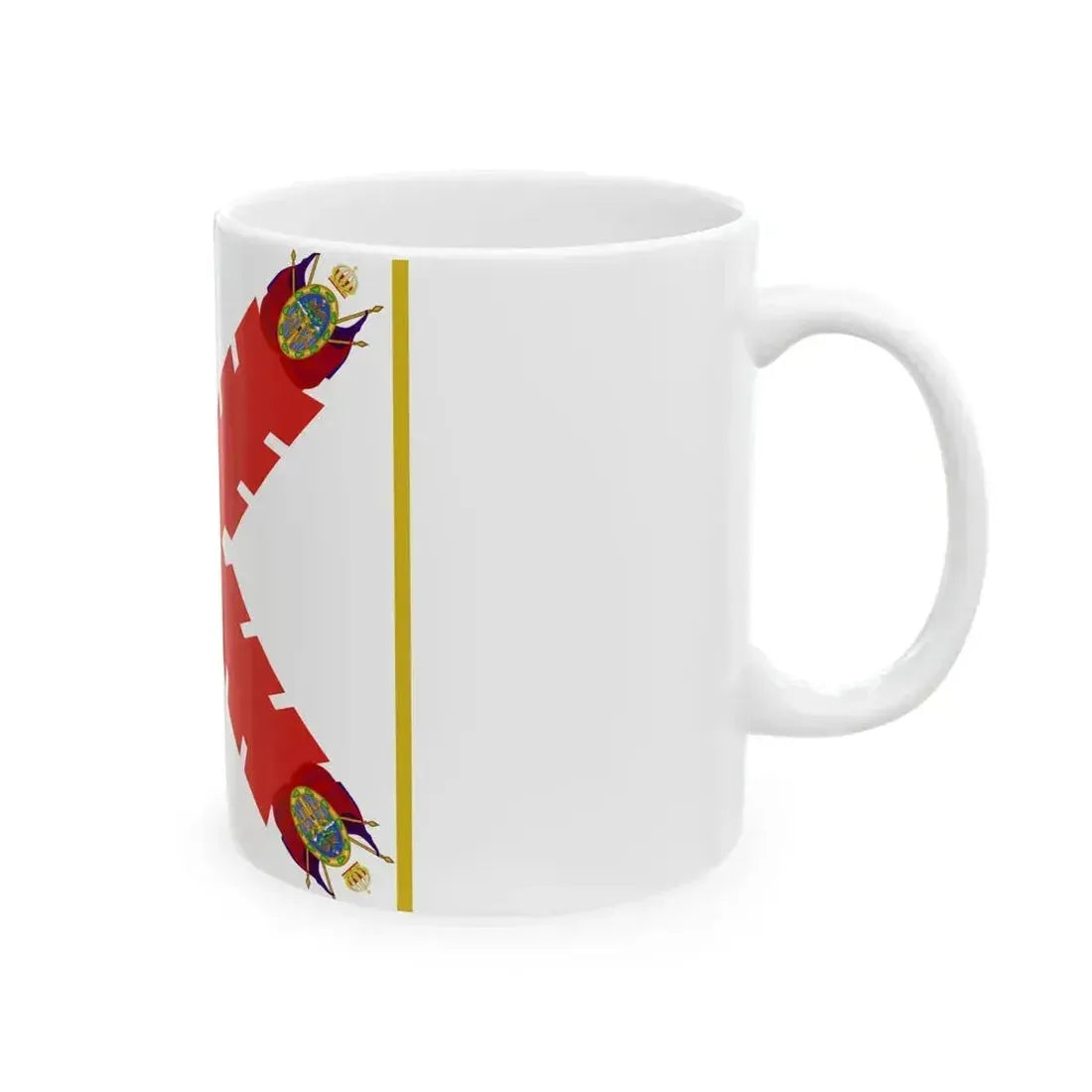 BANDERA VIRREINAL NOVOHISPANA (Mexico) White Coffee Mug - Go Mug Yourself