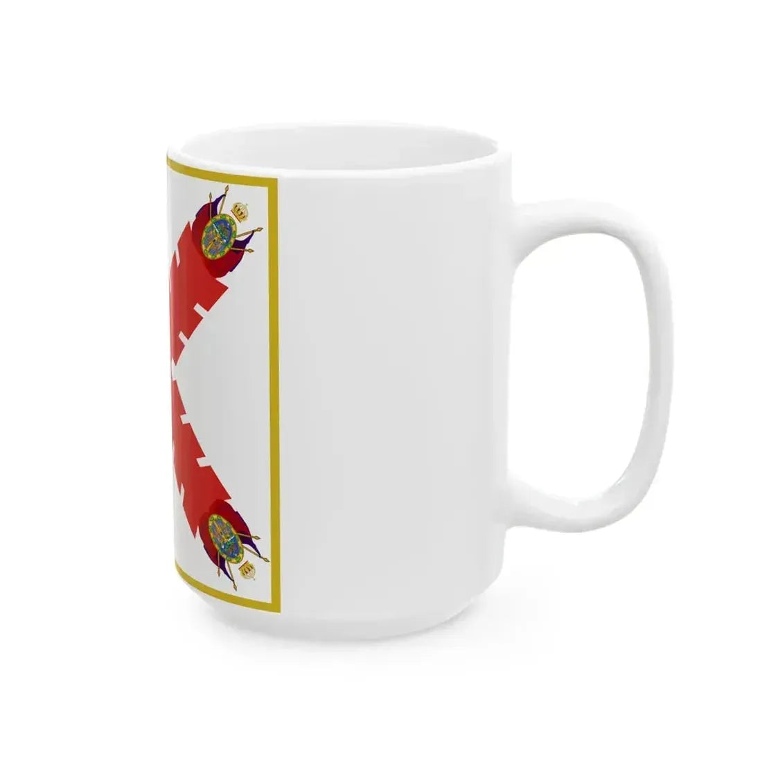 BANDERA VIRREINAL NOVOHISPANA (Mexico) White Coffee Mug - Go Mug Yourself