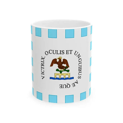 Bandera y Estandarte de Morelos (Mexico) White Coffee Mug 11oz - Go Mug Yourself