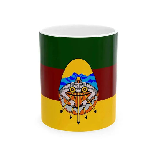 Banderaayuukmixemf (Mexico) White Coffee Mug 11oz - Go Mug Yourself
