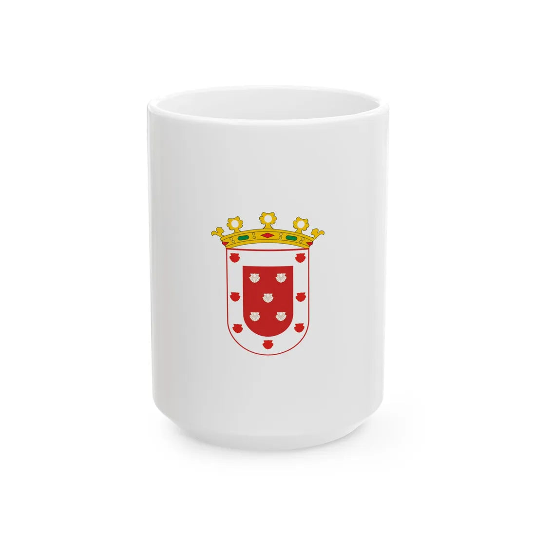 Banderaescudosanchep (Chile) White Coffee Mug 15oz - Go Mug Yourself