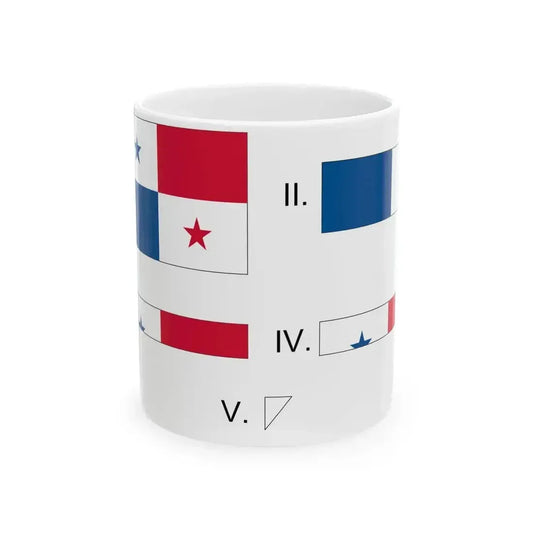Banderapandoblar (Panama) White Coffee Mug 11oz - Go Mug Yourself