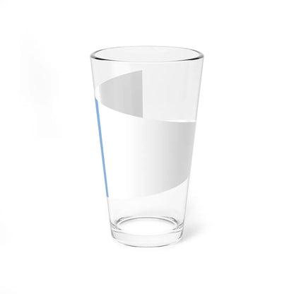 Banderín comandante de la división naval armada Argentina (Argentina) Pint Glass 16oz 16oz - Go Mug Yourself