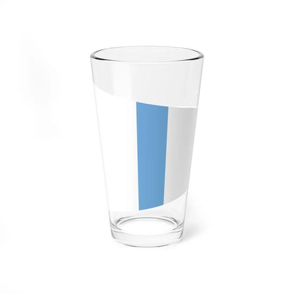 Banderín comandante de la división naval armada Argentina (Argentina) Pint Glass 16oz - Go Mug Yourself