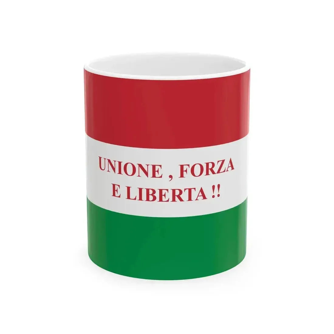 Bandiera della Giovine Italia (Italy) White Coffee Mug 11oz - Go Mug Yourself