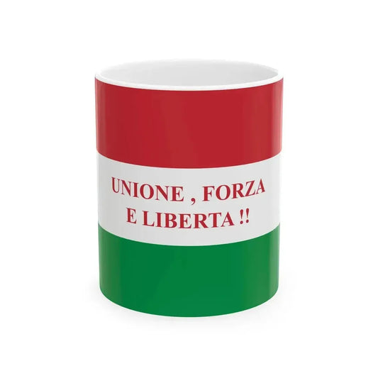 Bandiera della Giovine Italia (Italy) White Coffee Mug 11oz - Go Mug Yourself
