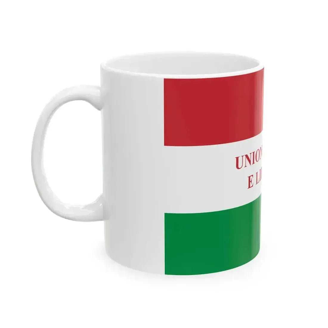 Bandiera della Giovine Italia (Italy) White Coffee Mug - Go Mug Yourself