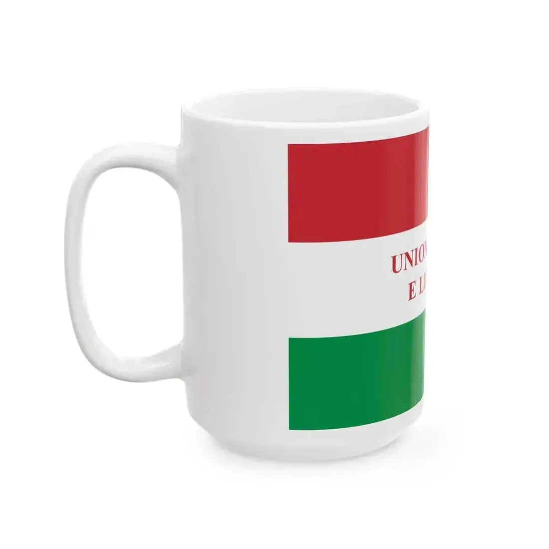 Bandiera della Giovine Italia (Italy) White Coffee Mug - Go Mug Yourself