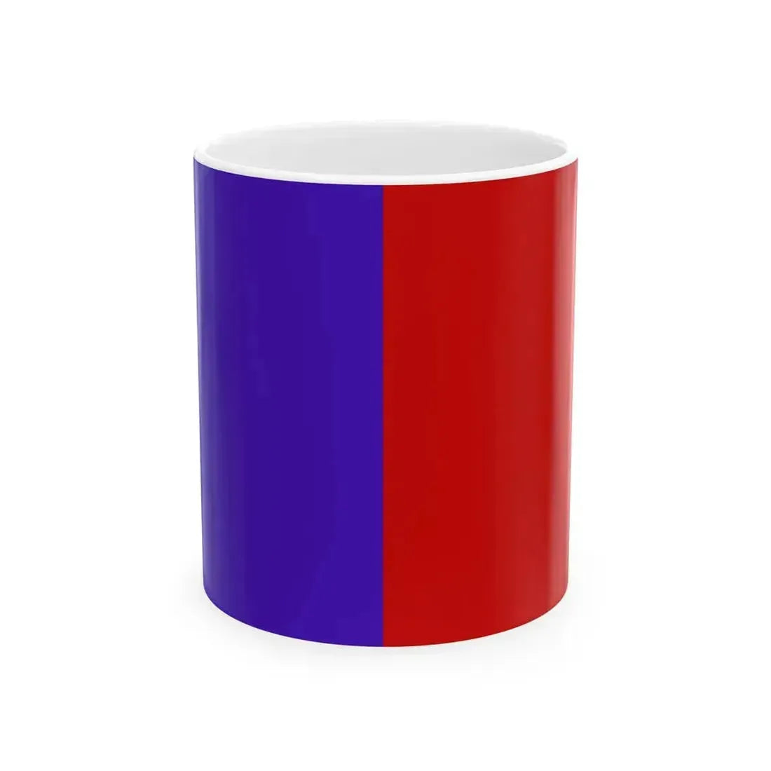 Bandiera di Alassio senza lo stemma (Italy) White Coffee Mug 11oz - Go Mug Yourself