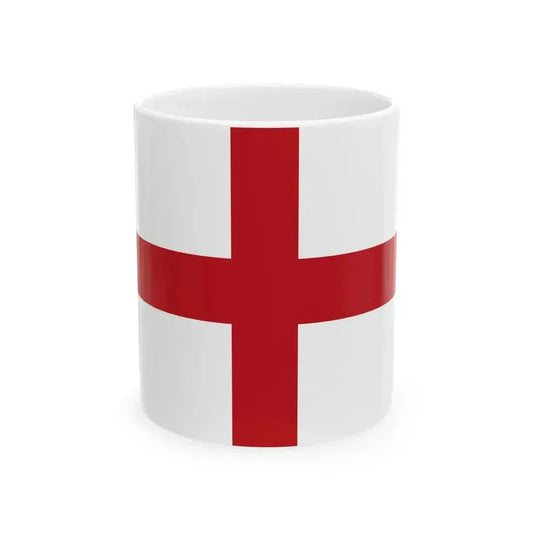 Bandiera di Genova 3-2 (Italy) White Coffee Mug 11oz - Go Mug Yourself