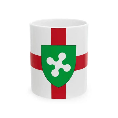 Bandiera di Lombardia (Italy) White Coffee Mug 11oz - Go Mug Yourself