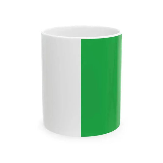 Bandiera di Pieve di Teco (Italy) White Coffee Mug 11oz - Go Mug Yourself