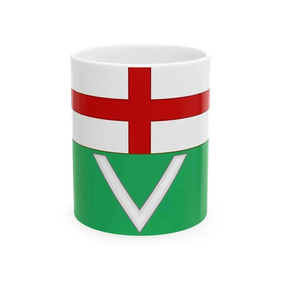 Bandiera di Varazze (Italy) White Coffee Mug 11oz - Go Mug Yourself