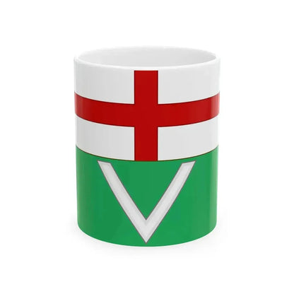 Bandiera di Varazze (Italy) White Coffee Mug 11oz - Go Mug Yourself