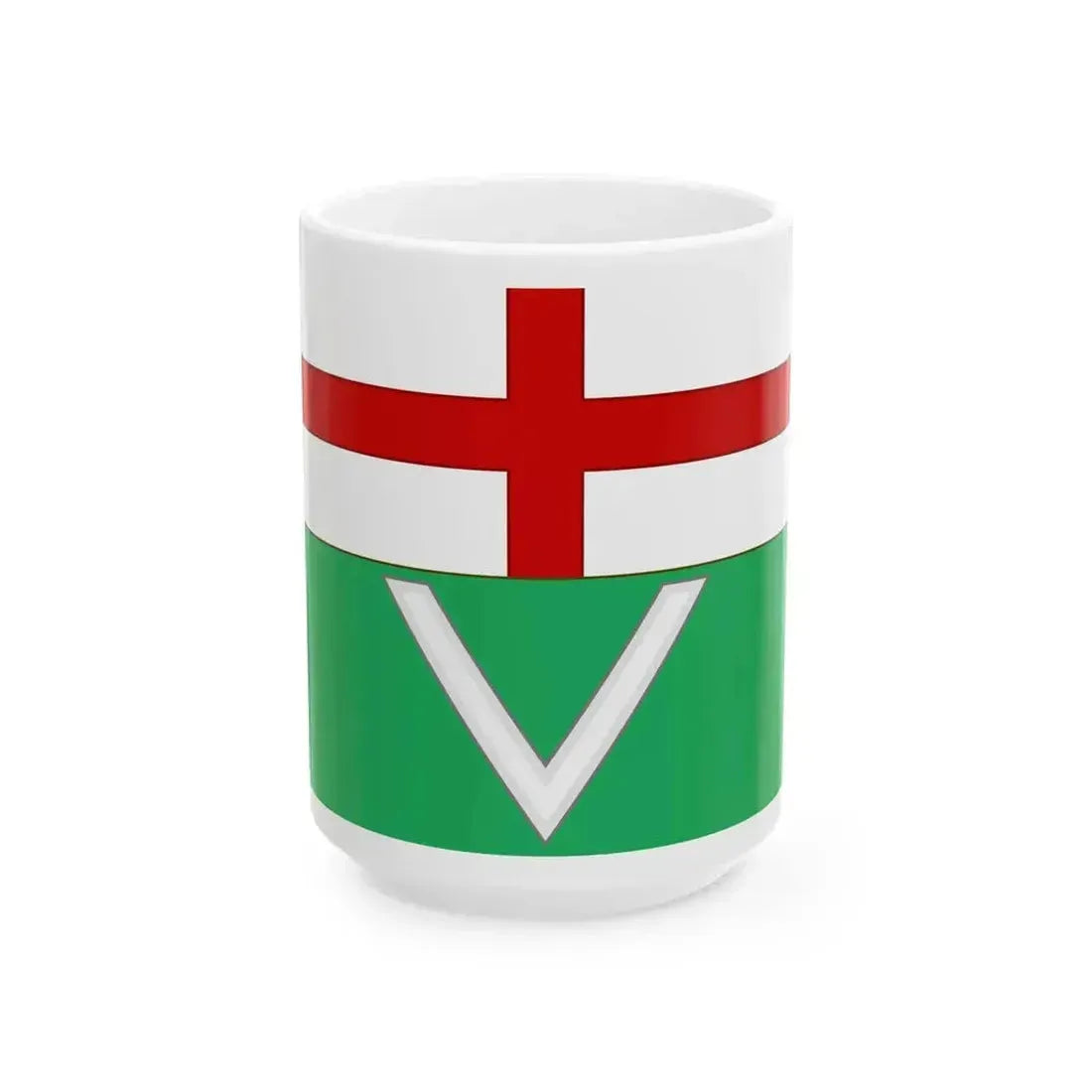 Bandiera di Varazze (Italy) White Coffee Mug 15oz - Go Mug Yourself