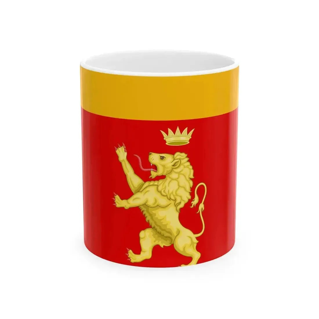 Bandiera di Ventimiglia (Italy) White Coffee Mug 11oz - Go Mug Yourself
