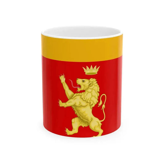 Bandiera di Ventimiglia (Italy) White Coffee Mug 11oz - Go Mug Yourself