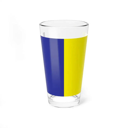 Bandiera di Zoagli (Italy) Pint Glass 16oz 16oz - Go Mug Yourself