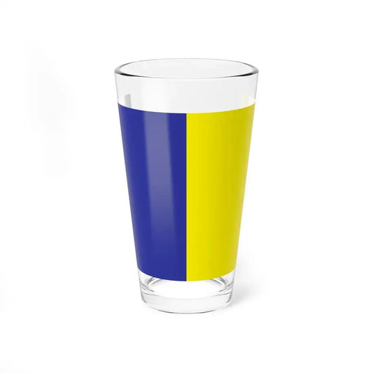 Bandiera di Zoagli (Italy) Pint Glass 16oz 16oz - Go Mug Yourself