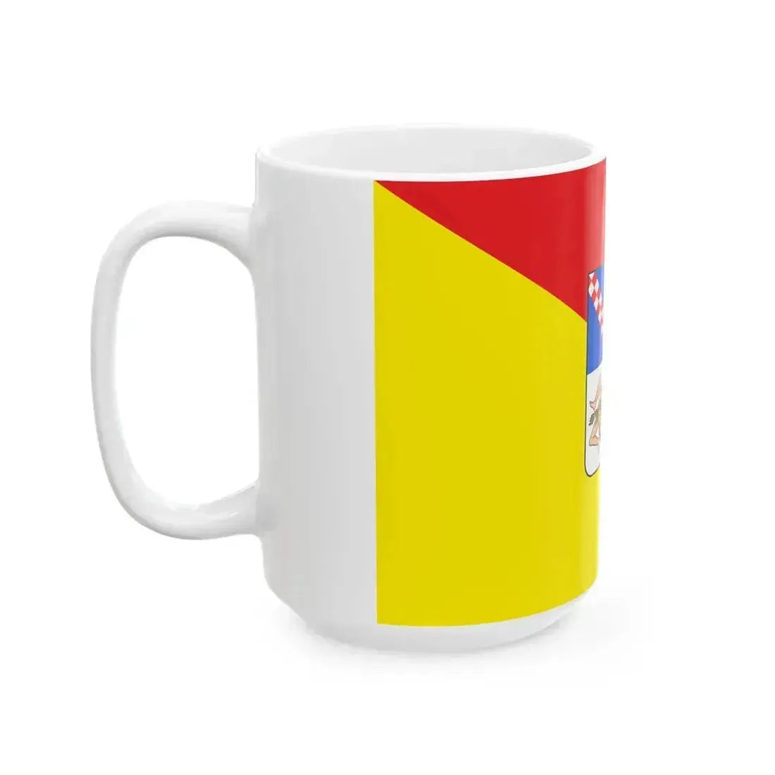 Bandiera Siciliana 1995-2000 (Italy) White Coffee Mug - Go Mug Yourself