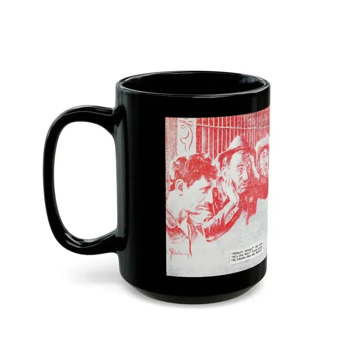 Bang It Out of Town (1), Blue Book Magazine, May 1940 - Black Coffee Mug - Go Mug Yourself