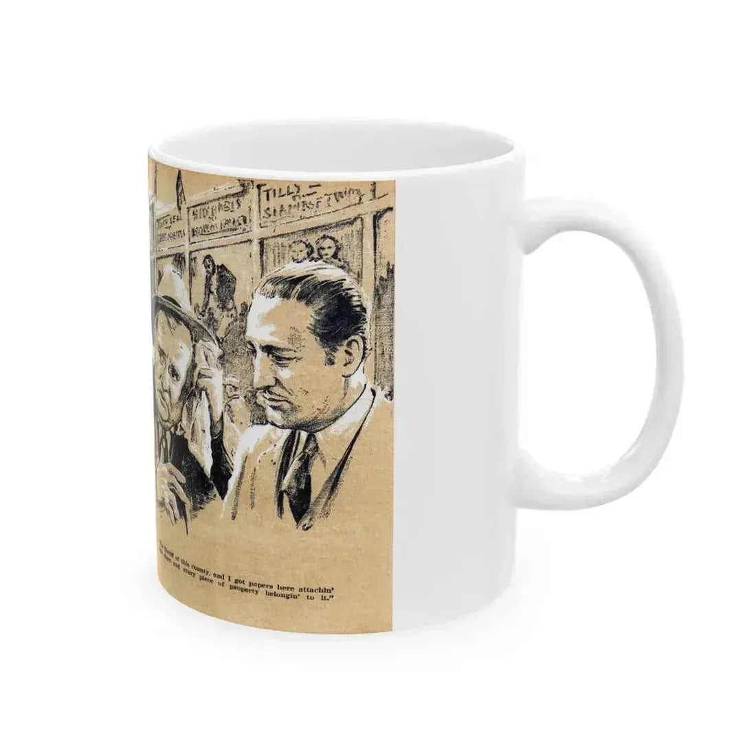 Bang It Out of Town (2), Blue Book Magazine, May 1940 - White Coffee Mug - Go Mug Yourself