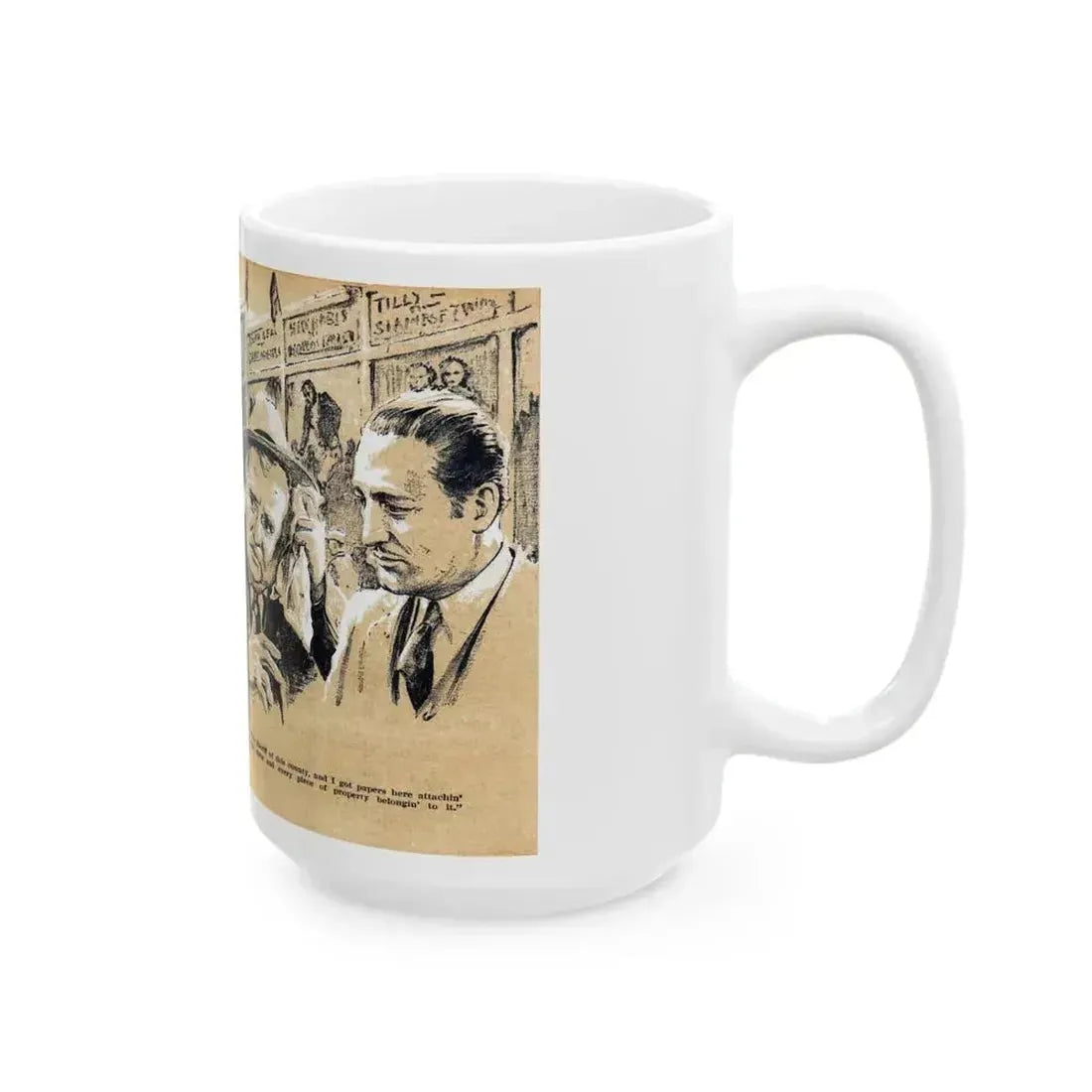 Bang It Out of Town (2), Blue Book Magazine, May 1940 - White Coffee Mug - Go Mug Yourself