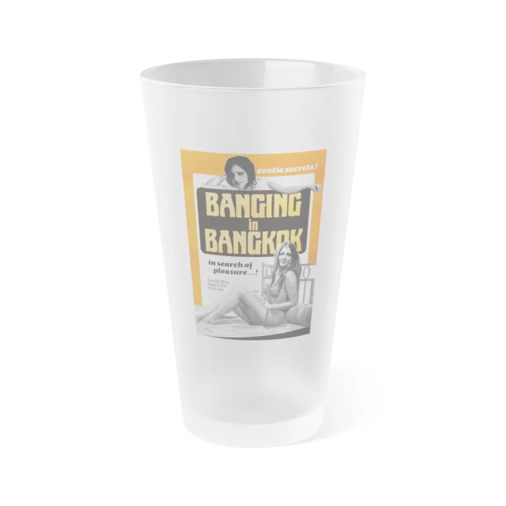 BANGING IN BANGKOK 1976 Movie Poster - Frosted Pint Glass 16oz-16oz-Frosted-Go Mug Yourself