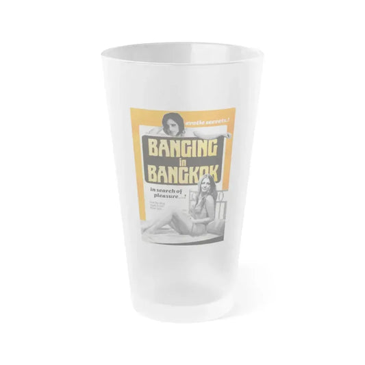 BANGING IN BANGKOK 1976 Movie Poster - Frosted Pint Glass 16oz 16oz Frosted - Go Mug Yourself