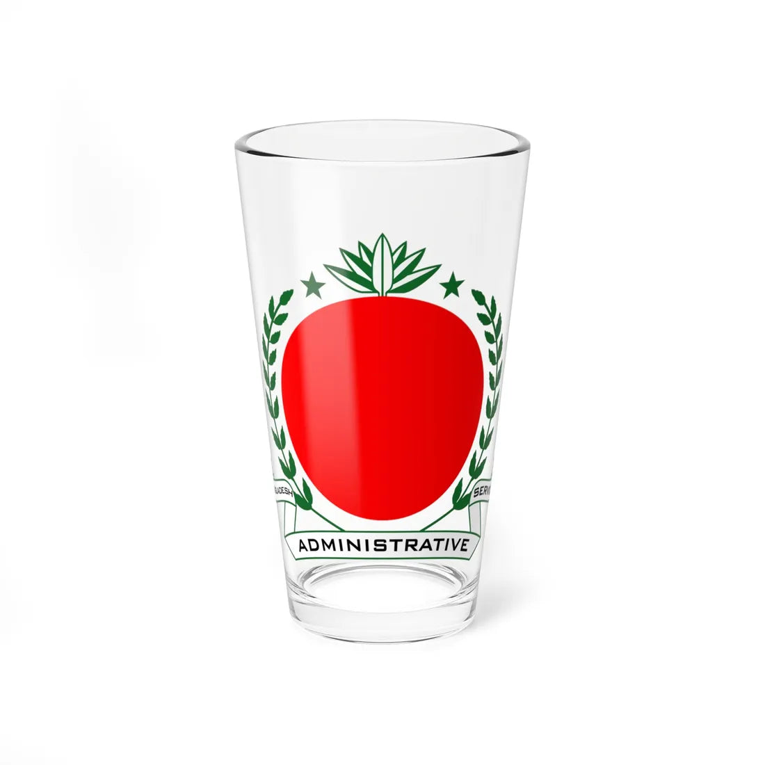 Bangladesh Administrative Service BAS Seal (Bangladesh) (Coat of Arms) Pint Glass 16oz 16oz - Go Mug Yourself