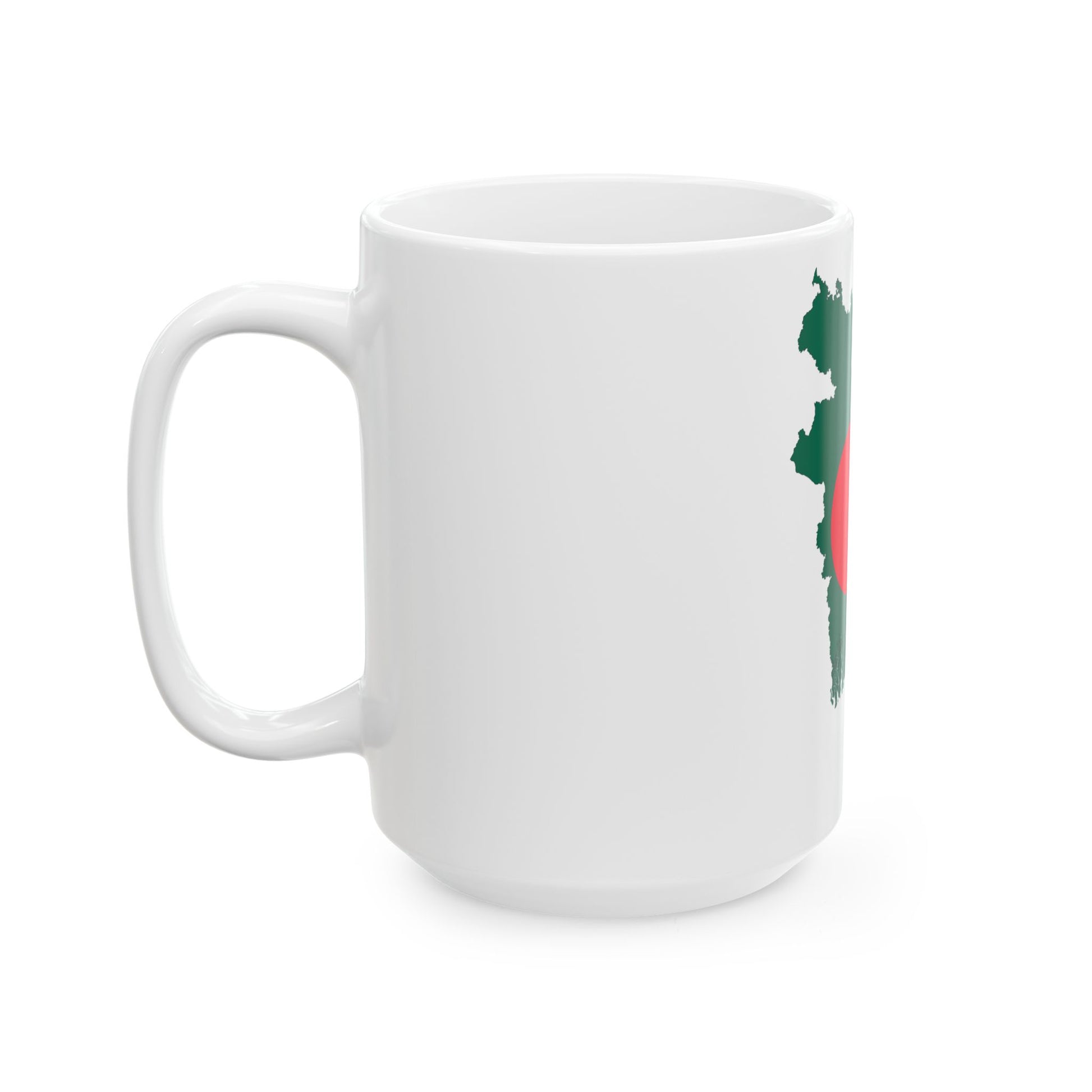 Bangladesh-Flagmap (Bangladesh) White Coffee Mug-Go Mug Yourself